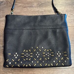 The Sak Collective Black Tomboy Convertible Leather Crossbody w/ Studs